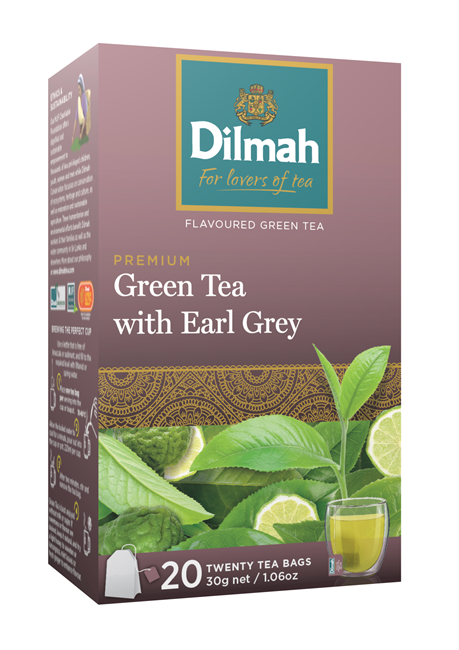 Чай Dilmah Special Green зеленый Эрл Грей,  20 пак. - фото 4798