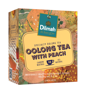 Чай Dilmah Café range Улун с персиком, 10 пак.