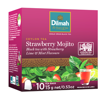 Чай Dilmah Mojito черный Клубничный мохито, 10 пак.
