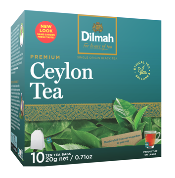 Чай Dilmah Premium Ceylon черный, в пакетиках, 10 пак.
