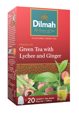 Чай Dilmah Special Green  зеленый Имбирь и личи, 20 пак.