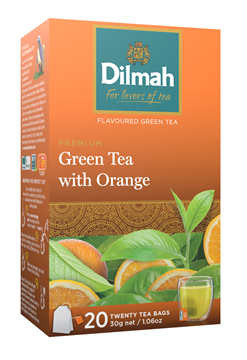 Чай Dilmah Special Green зеленый Апельсин,  20 пак.