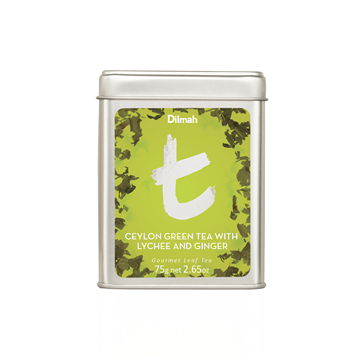 Чай Dilmah t-Series зеленый Имбирь и личи,  75 г